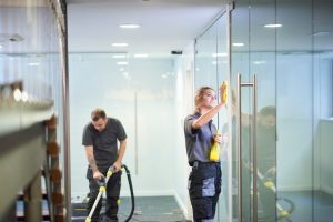 FDC team cleaning a commercial office space
